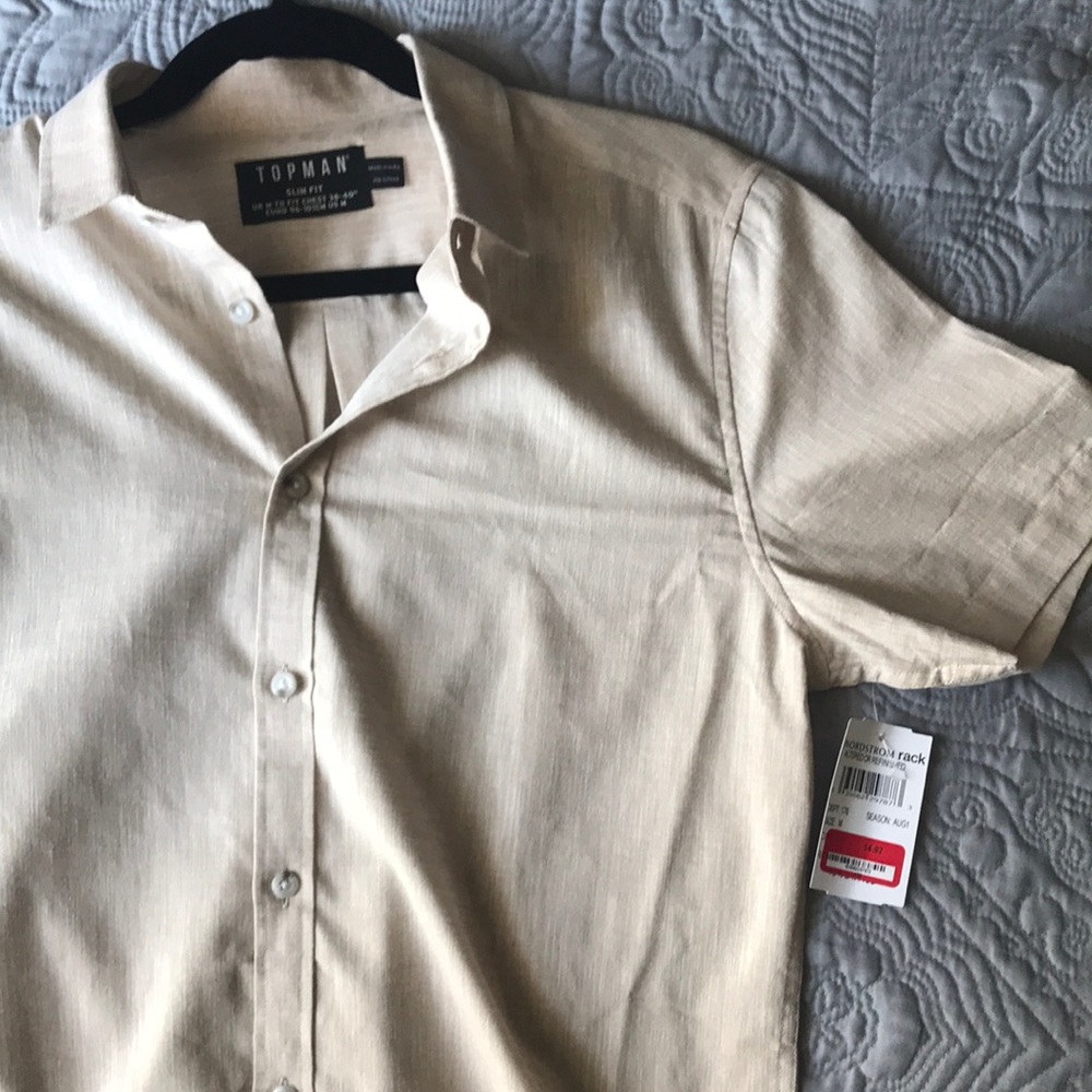 medium off white TOPMAN slim fit NWT